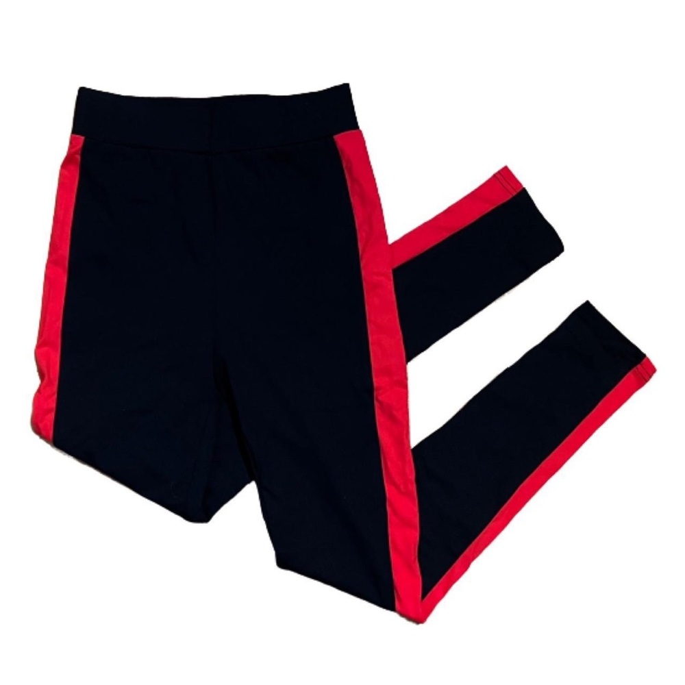 ☆ Black & Red Side Stripe Leggings ☆